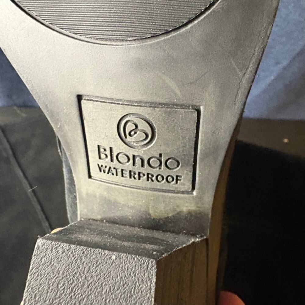 Blondo Willow Waterproof Tall Boot Black Suede Size 9 M - Picture 5 of 9